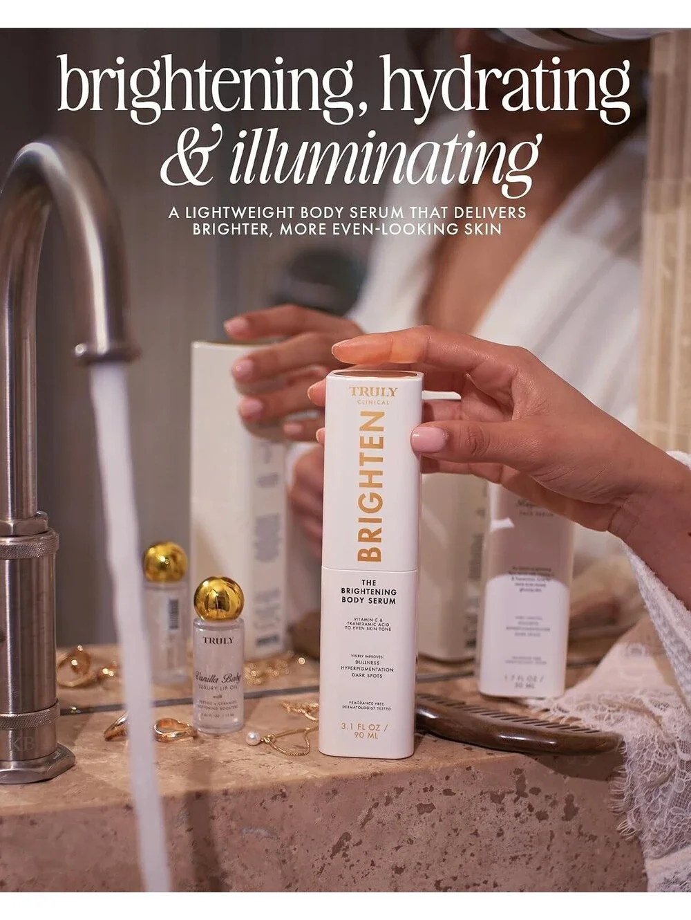 Truly Beauty Brightening Body Serum | Dark Spot Corrector for Body & Thighs | C